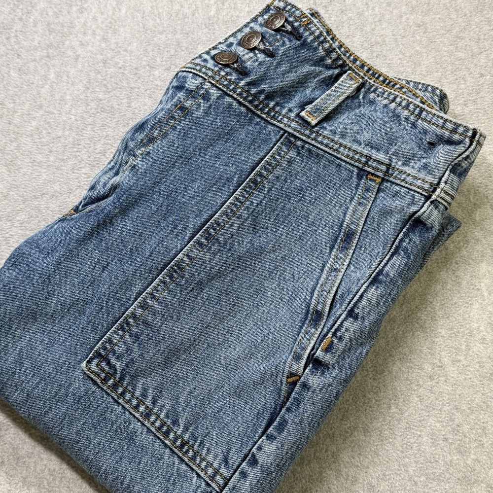 Abercrombie‎ Fitch The Mom High Rise Light Wash Denim Jeans Womens Size 27 / 4R